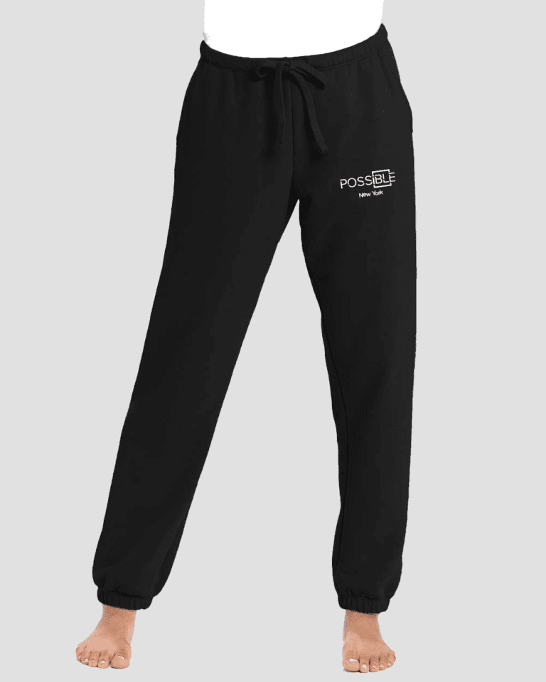 Embroidered Womens Softstyle Sueded Sweatpants