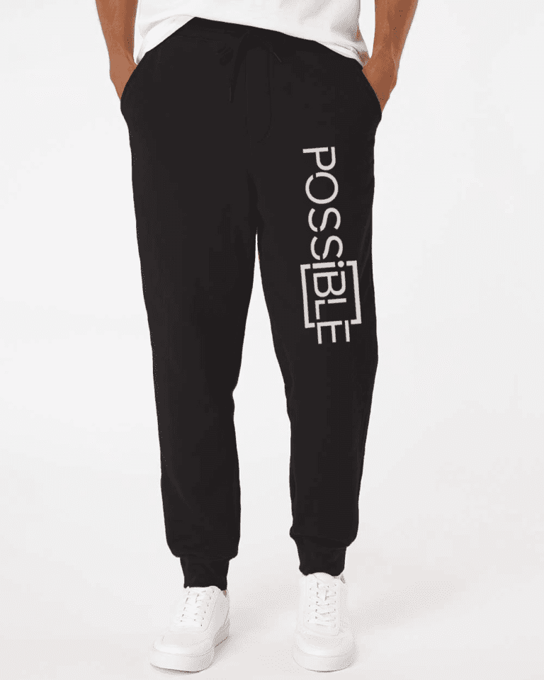 Vertical Mid-weight Mega Fleece Embroidered Joggers
