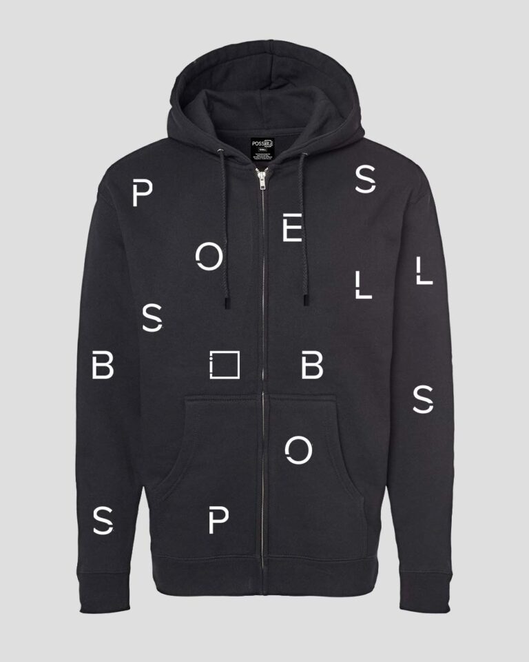 Full Zip Letter Hoodie