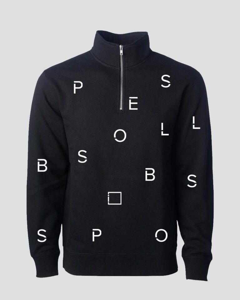 Quarter Zip Letter Pullover