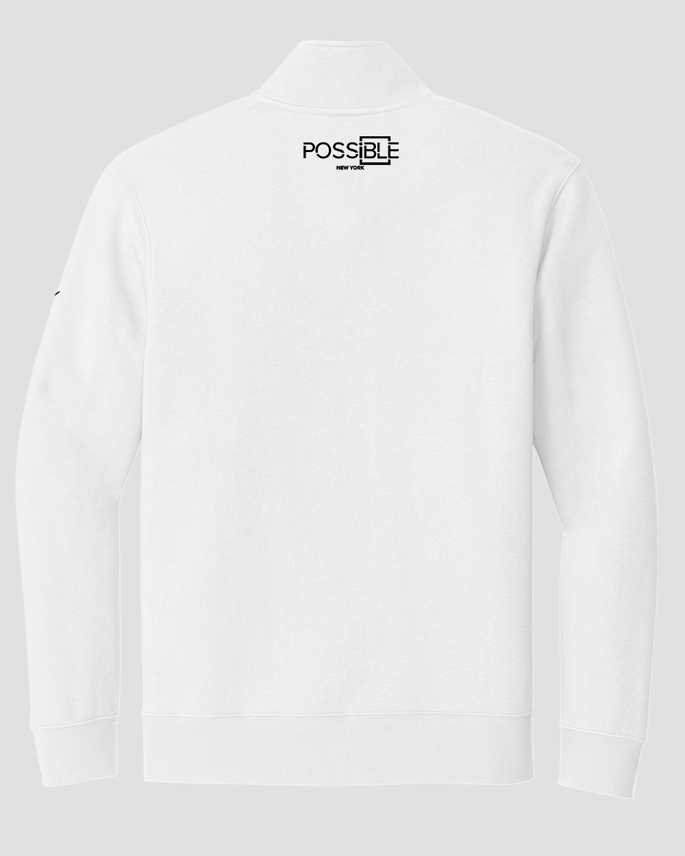 Nike X Possible Half Zip Hoodie White Back